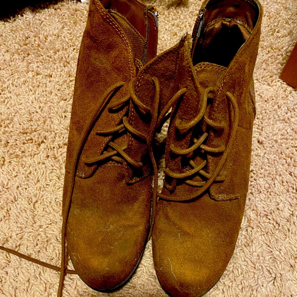 American Rag Brown Suede Booties